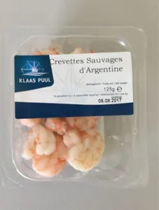 Crevettes sauvages d'Argentine