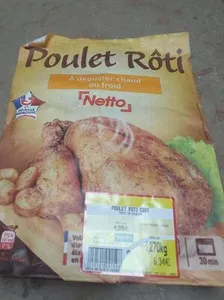Poulet rôti cuit