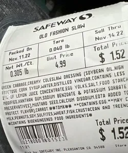 Old Fashioned Cole  SLAW