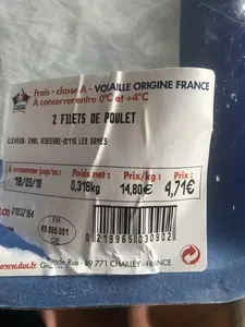 Filets de poulet