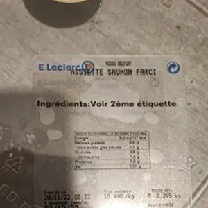 Assiette saumon farci