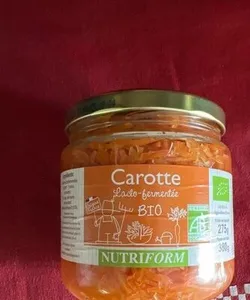 Carotte lacto-fermentée Nutriform