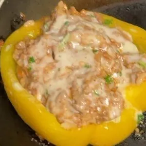 Stuffed Bell Peppers with Ground beef Rice