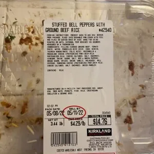 Stuffed Bell Peppers with Ground Beef Rice