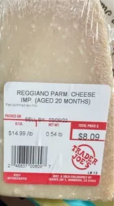 Trader joes parmesan reggiano