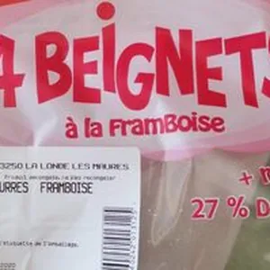 Beignets à la framboise