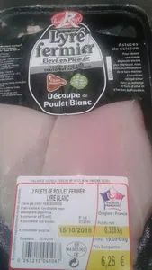 filet de poulet fermier lyre blanc