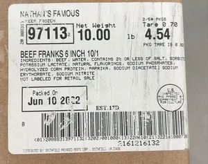 Nathan’s famous hotdogs