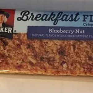 Blueberry nut baked flats crispy snack bars