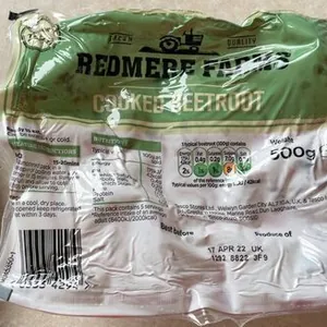 Vacumed  packed beetroot