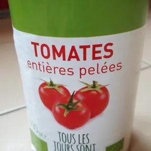 Tomates entières pelées