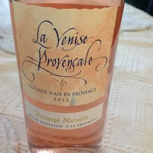 La Venise provençale coteaux d'Aix-en-Provence 2013 vendanges manuelles