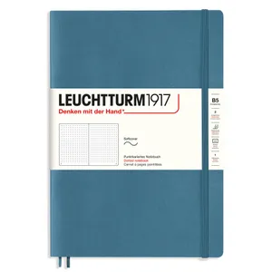 Anteckningsbok B5 soft dot blå