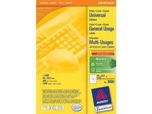 Etikett AVERY Ultragri 70x67,7mm 1200/fp