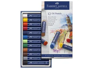 Oljepastellkritor FABER 12 färger