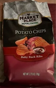 Market place baby back rib potato chips