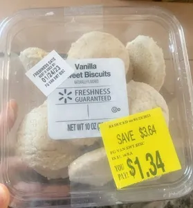 Vanilla sweet biscuits