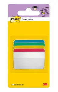 Index POST-IT stark 38x51v b/g/r/g 24/f