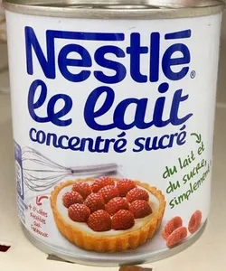 Lait concentre sucre