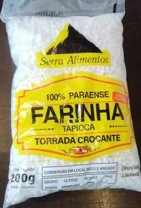 Farinha de tapioca torrada crocante 100% Paraense
