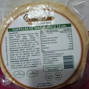 Tortillas de maíz blanco