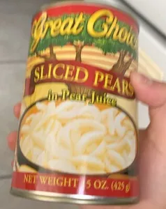 Sliced Pears in Pear Juice