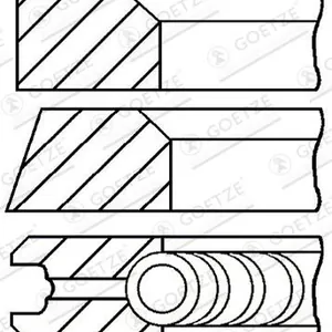 Kolvringsats GOETZE ENGINE 08-324500-00