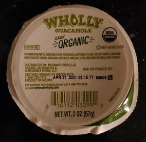 Classic Organic Guacamole