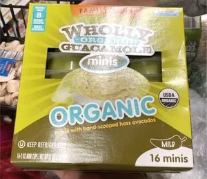 Wholly organic guacamole