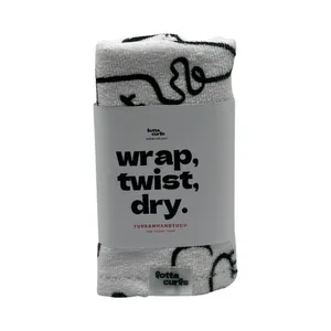 Lotta Hårturban, Svart/Vit