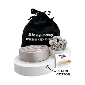 Lotta Locktångset i satinbomull, champagne