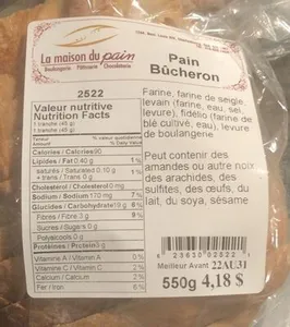 Pain bucheron