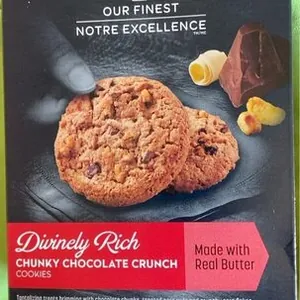 Biscuits croquants avec morceaux de chocolat