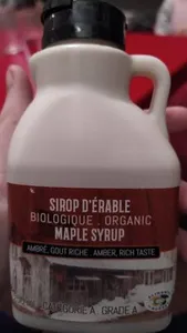 Sirop d'érable biologique, organic