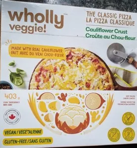 Pizza croute au chou-fleur