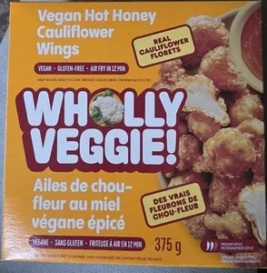 Vegan hot honey cauliflower wings