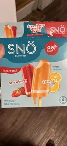 SNÖ Strawberry Orange Frozen Dessert Pops