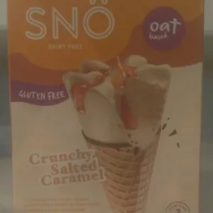 Crunchy Salted Caramel Vegan Cones