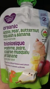 organic biological baby food puree