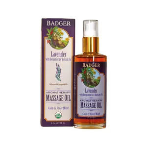 Badger balm Lavendel aromaterapi massageolja 118ml