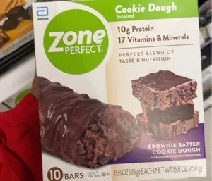 Brownie batter cookie dough protein bar