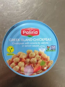 Greek Island Chickpeas - Chickpeas with Onions & Carrots in Lemon Sauce