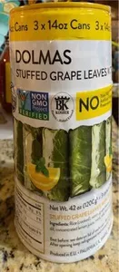 Greek Dolmas - Stuffed Grape Leaves with Rice & Herbs