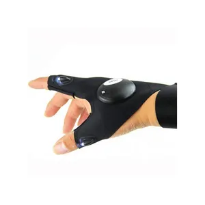 Handske med ficklampa