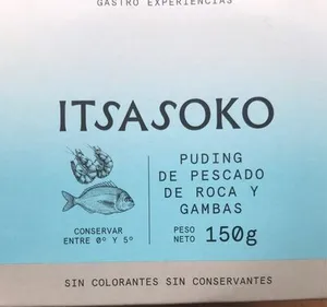 Puding de Pescado de Roca y Gambas