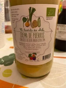 Crema de puerros