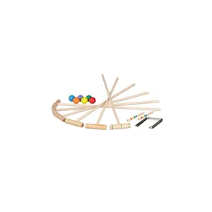 Träkrocketspel 6 spelare