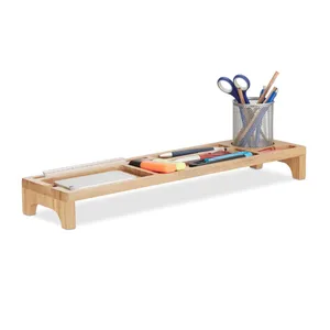 Bambu Desk Organizer – 7 fack för kontorsmaterial