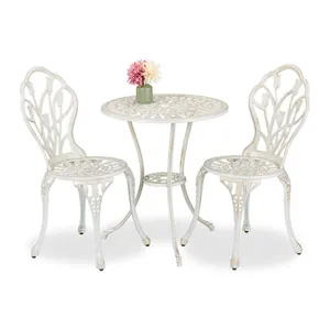 3-delad Floral Bistro Set – Bord och stolar för uteplats
