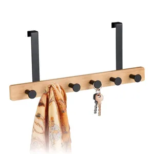 Krokställ över dörren – 6 krokar för kappor och väskor